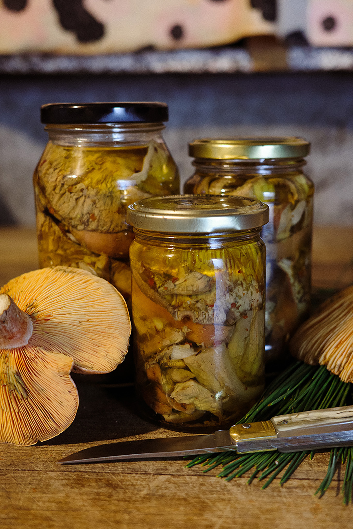 Pine Mushrooms in Oil